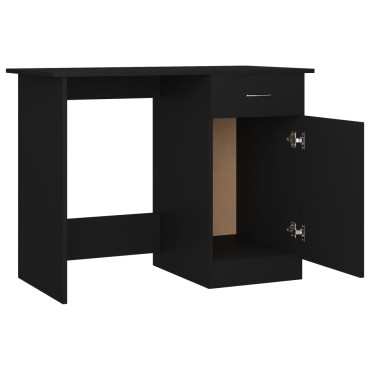 vidaXL Γραφείο Μαύρο 100x50x76cm από Επεξ. Ξύλο 1 τεμ.