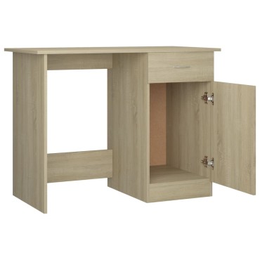 vidaXL Γραφείο Χρώμα Sonoma Δρυς 100x50x76cm από Επεξ. Ξύλο 1 τεμ.