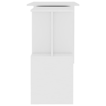 vidaXL Γραφείο Γωνιακό Λευκό 200x50x76cm από Επεξ. Ξύλο 1 τεμ.