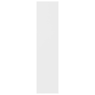 vidaXL Βιβλιοθήκη Λευκή 50x25x106cm από Επεξ. Ξύλο 1 τεμ.