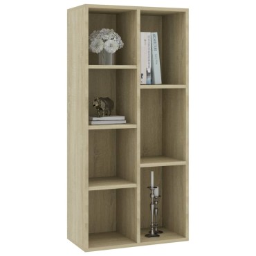 vidaXL Βιβλιοθήκη Χρώμα Sonoma Δρυς 50x25x106cm από Επεξ. Ξύλο 1 τεμ.