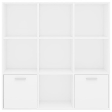 vidaXL Βιβλιοθήκη Λευκή 98x30x98cm από Επεξ. Ξύλο 1 τεμ.