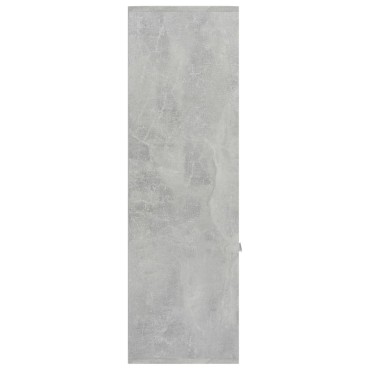 vidaXL Βιβλιοθήκη Γκρι Σκυροδέματος 98x30x98cm από Επεξ. Ξύλο 1 τεμ.
