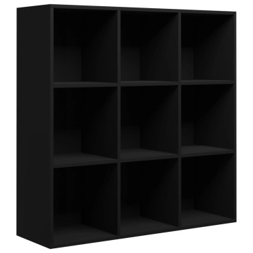 vidaXL Βιβλιοθήκη Μαύρη 98x29x97,5cm Επεξεργασμένο Ξύλο 1 τεμ.