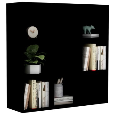 vidaXL Βιβλιοθήκη Μαύρη 98x29x97,5cm Επεξεργασμένο Ξύλο 1 τεμ.