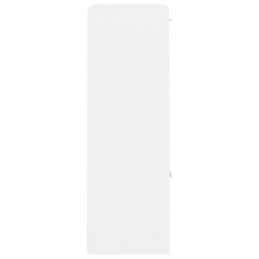 vidaXL Ραφιέρα με Ντουλάπια Λευκή 60x29,5x90cm από Μοριοσανίδα 1 τεμ.