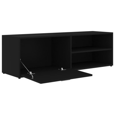 vidaXL Έπιπλο Τηλεόρασης Μαύρο 120x34x37cm από Επεξ. Ξύλο