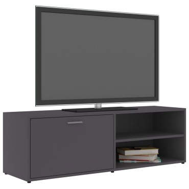 vidaXL Έπιπλο Τηλεόρασης Γκρι 120x34x37cm από Επεξ. Ξύλο