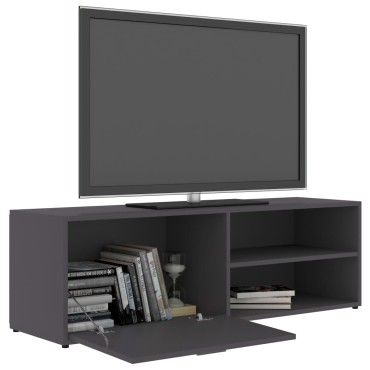 vidaXL Έπιπλο Τηλεόρασης Γκρι 120x34x37cm από Επεξ. Ξύλο