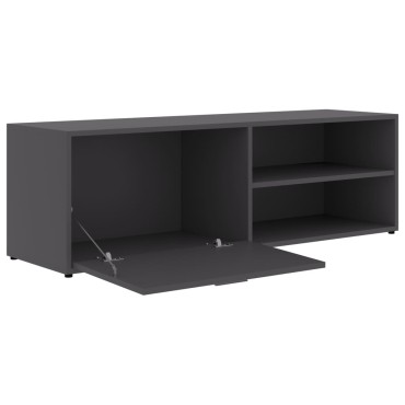 vidaXL Έπιπλο Τηλεόρασης Γκρι 120x34x37cm από Επεξ. Ξύλο