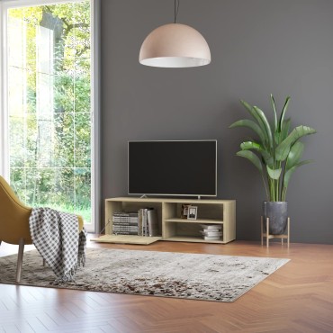 vidaXL Έπιπλο Τηλεόρασης Sonoma Δρυς 120x34x37cm από Επεξ. Ξύλο