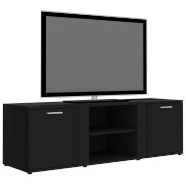 vidaXL Έπιπλο Τηλεόρασης Μαύρο 120x34x37cm από Επεξ. Ξύλο