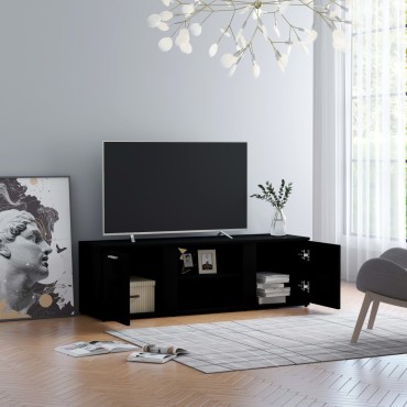 vidaXL Έπιπλο Τηλεόρασης Μαύρο 120x34x37cm από Επεξ. Ξύλο