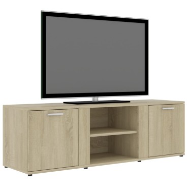 vidaXL Έπιπλο Τηλεόρασης Sonoma Δρυς 120x34x37cm από Επεξ. Ξύλο