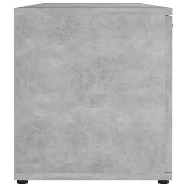 vidaXL Έπιπλο Τηλεόρασης Γκρι Σκυροδέματος 120x34x37cm Επεξ. Ξύλο