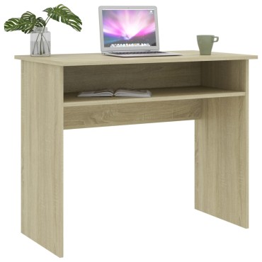 vidaXL Γραφείο Χρώμα Sonoma Δρυς 90x50x74cm από Επεξ. Ξύλο 1 τεμ.