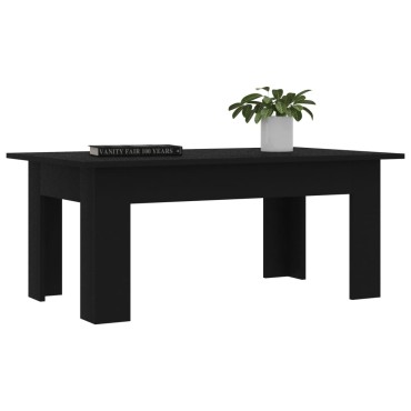 vidaXL Τραπεζάκι Σαλονιού Μαύρο 100x60x42cm από Επεξ. Ξύλο 1 τεμ.