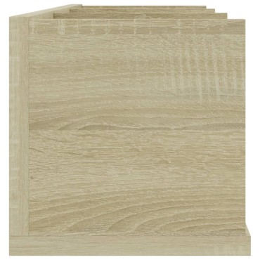 vidaXL Ράφι Τοίχου για CD Sonoma Δρυς 75x18x18cm από Επεξ. Ξύλο 1 τεμ.