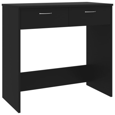vidaXL Γραφείο Μαύρο 80x40x75cm από Επεξ. Ξύλο 1 τεμ.
