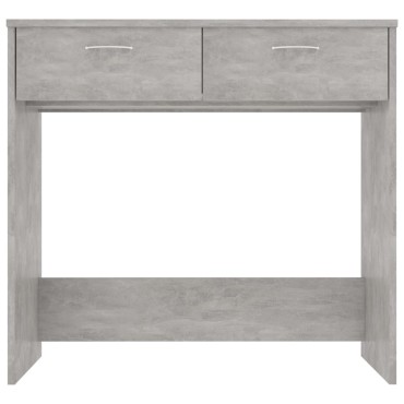 vidaXL Γραφείο Γκρι του Σκυροδέματος 80x40x75cm από Επεξ. Ξύλο 1 τεμ.