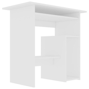 vidaXL Γραφείο Λευκό 80x45x74cm από Επεξ. Ξύλο 1 τεμ.