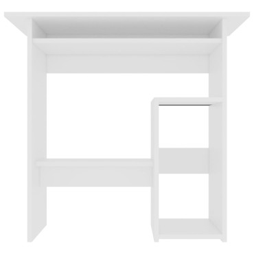 vidaXL Γραφείο Λευκό 80x45x74cm από Επεξ. Ξύλο 1 τεμ.