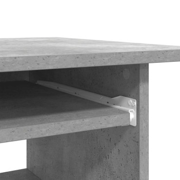 vidaXL Γραφείο Γκρι του Σκυροδέματος 80x45x74cm από Επεξ. Ξύλο 1 τεμ.
