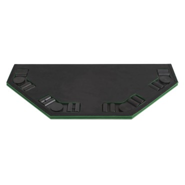 vidaXL Επιφάνεια Τραπεζιού Πόκερ 8 Άτομα Πτυσσόμενη Οκταγωνική Πράσινη 120x120cm 1 τεμ.