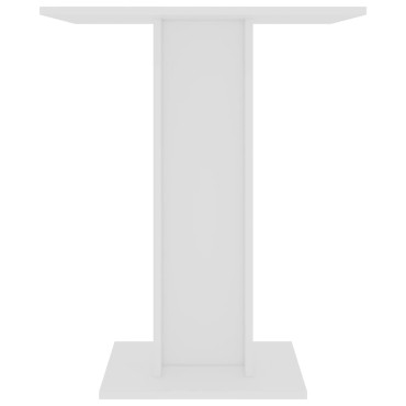 vidaXL Τραπέζι Bistro Λευκό 60x60x75cm Επεξ. Ξύλο 1 τεμ.