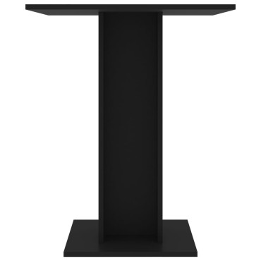 vidaXL Τραπέζι Bistro Μαύρο 60x60x75cm Επεξ. Ξύλο 1 τεμ.