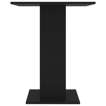 vidaXL Τραπέζι Bistro Μαύρο 60x60x75cm Επεξ. Ξύλο 1 τεμ.