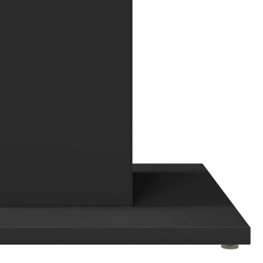 vidaXL Τραπέζι Bistro Μαύρο 60x60x75cm Επεξ. Ξύλο 1 τεμ.