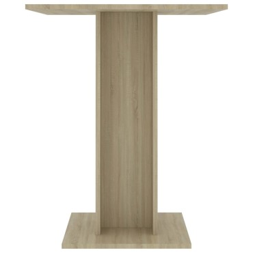 vidaXL Τραπέζι Bistro Χρώμα Sonoma Δρυς 60x60x75cm Επεξ. Ξύλο 1 τεμ.