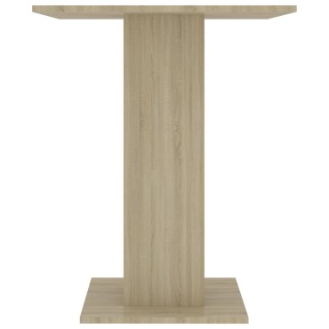 vidaXL Τραπέζι Bistro Χρώμα Sonoma Δρυς 60x60x75cm Επεξ. Ξύλο 1 τεμ.