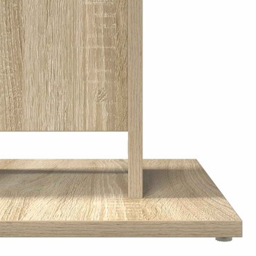 vidaXL Τραπέζι Bistro Χρώμα Sonoma Δρυς 60x60x75cm Επεξ. Ξύλο 1 τεμ.