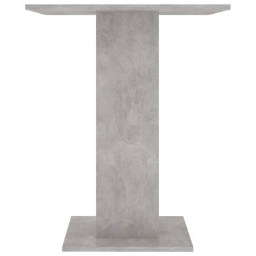 vidaXL Τραπέζι Bistro Γκρι Σκυροδέματος 60x60x75cm Επεξ. Ξύλο 1 τεμ.