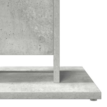 vidaXL Τραπέζι Bistro Γκρι Σκυροδέματος 60x60x75cm Επεξ. Ξύλο 1 τεμ.