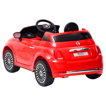 vidaXL Παιδικό Αυτοκίνητο Ηλεκτρικό Fiat 500 Κόκκινο