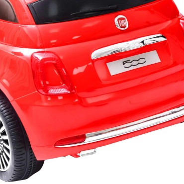vidaXL Παιδικό Αυτοκίνητο Ηλεκτρικό Fiat 500 Κόκκινο