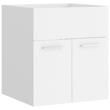 vidaXL Ντουλάπι Νιπτήρα Λευκό 41x38,5x46cm από Επεξεργασμένο Ξύλο 1 τεμ.