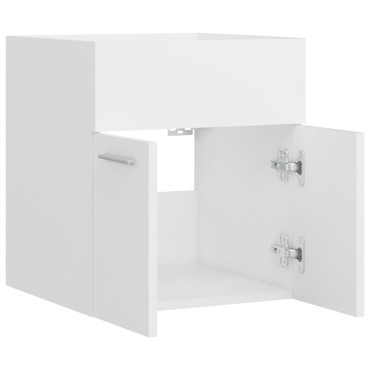 vidaXL Ντουλάπι Νιπτήρα Λευκό 41x38,5x46cm από Επεξεργασμένο Ξύλο 1 τεμ.