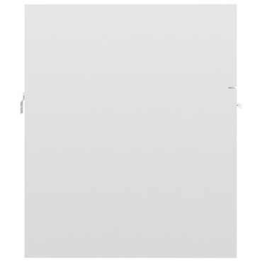 vidaXL Ντουλάπι Νιπτήρα Γυαλιστερό Λευκό 41x38,5x46cm από Επεξ. Ξύλο 1 τεμ.