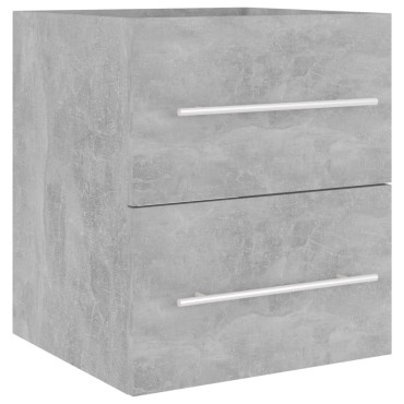 vidaXL Ντουλάπι Νιπτήρα Γκρι Σκυροδ. 41x38,5x48cm από Επεξ. Ξύλο 1 τεμ.