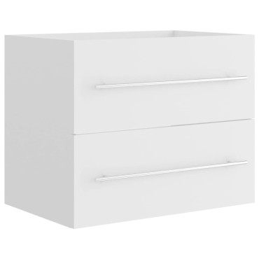 vidaXL Ντουλάπι Νιπτήρα Λευκό 60x38,5x48cm από Επεξ. Ξύλο 1 τεμ.