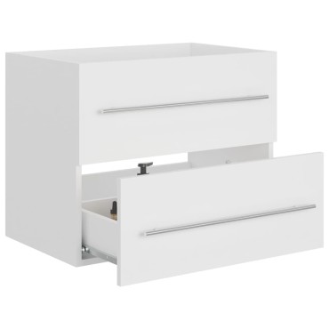 vidaXL Ντουλάπι Νιπτήρα Λευκό 60x38,5x48cm από Επεξ. Ξύλο 1 τεμ.