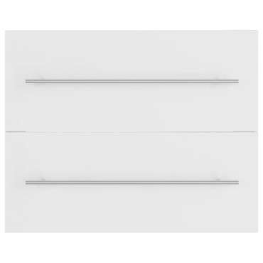 vidaXL Ντουλάπι Νιπτήρα Λευκό 60x38,5x48cm από Επεξ. Ξύλο 1 τεμ.