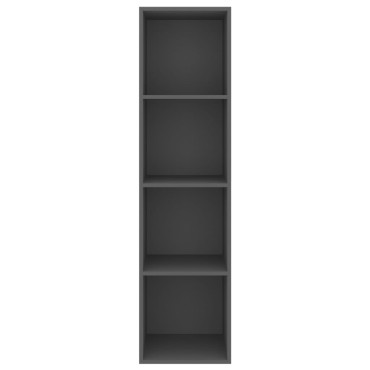 vidaXL Έπιπλο Τηλεόρασης Κρεμαστό Γκρι 37x37x142,5cm από Επεξ. Ξύλο