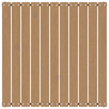vidaXL Υποπόδιο Κήπου Καφέ Μελί 70x70x30cm από Μασίφ Ξύλο Πεύκου 1 τεμ. Γωνιακός