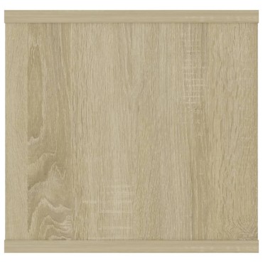 vidaXL Ράφι Τοίχου Sonoma Δρυς 102x30x29cm Επεξ. Ξύλο 1 τεμ.