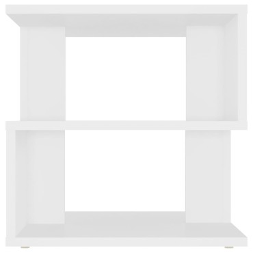 vidaXL Τραπέζι Βοηθητικό Λευκό 40x40x40cm από Επεξ. Ξύλο 1 τεμ.